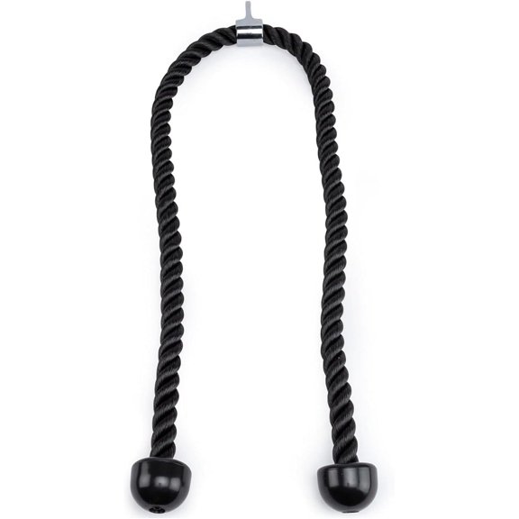 Long Tricep Rope for Home Gym Pulley System,Double Length Tricep Pull Down Rope - 54 Inches Attachment for Cable Machine - Heavy Duty Long Tricep Pull Down Rope