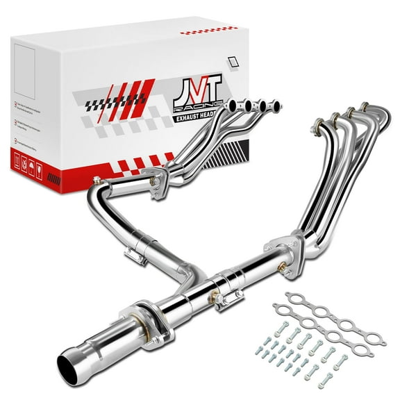 Long Tube Exhaust Header Manifold w/Y Pipe for 2007-2013 Chevy Silverado Tahoe GMC Sierra