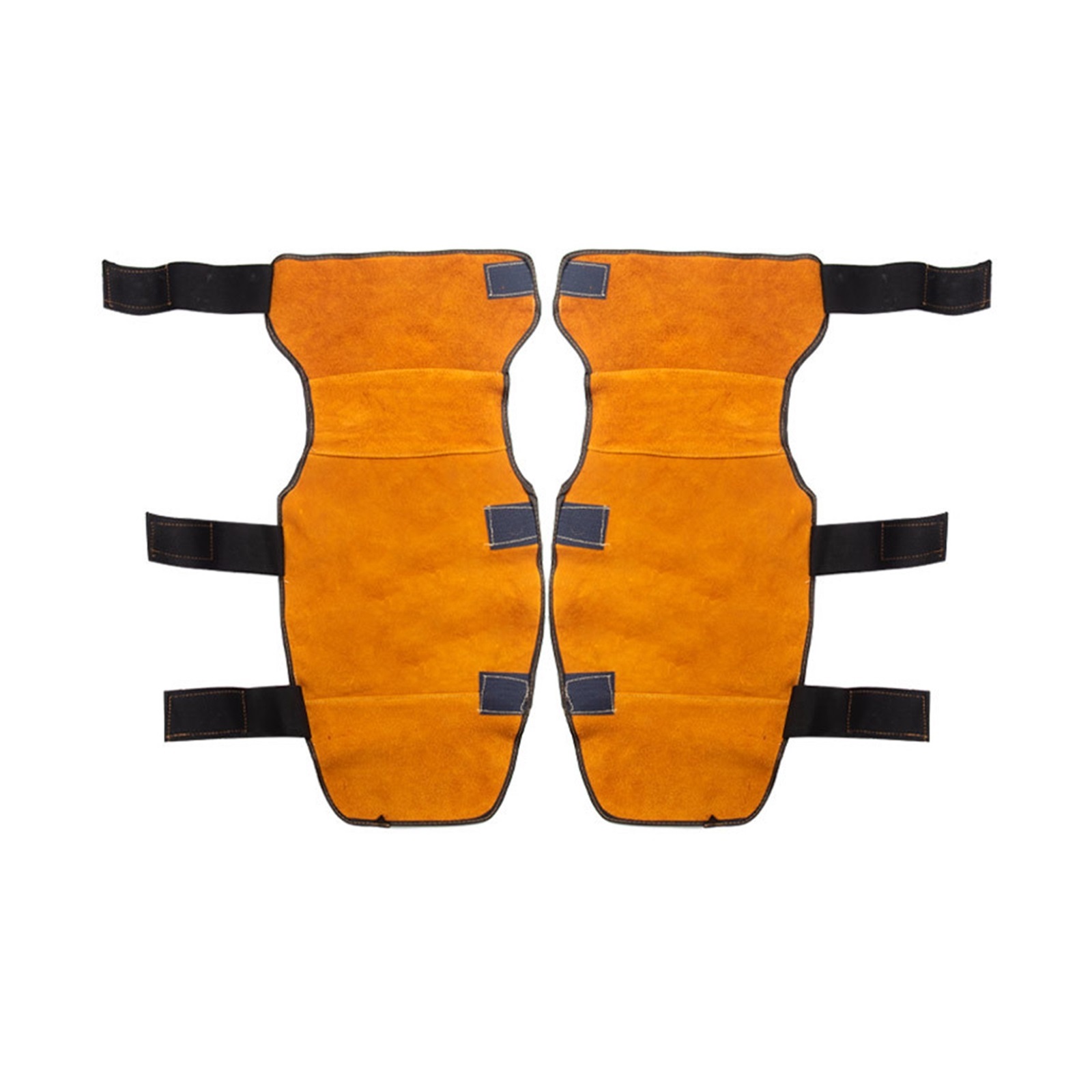 Long Velcro Welding Cover Shank Knee Pads Anti Scalding Flame Retardant Welder Leather Protection Leg Guards