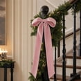 thumbnail image 1 of Long Velvet Bow with Long Streamers Large Decorative Velvet Ribbon Bow, 1 of 7