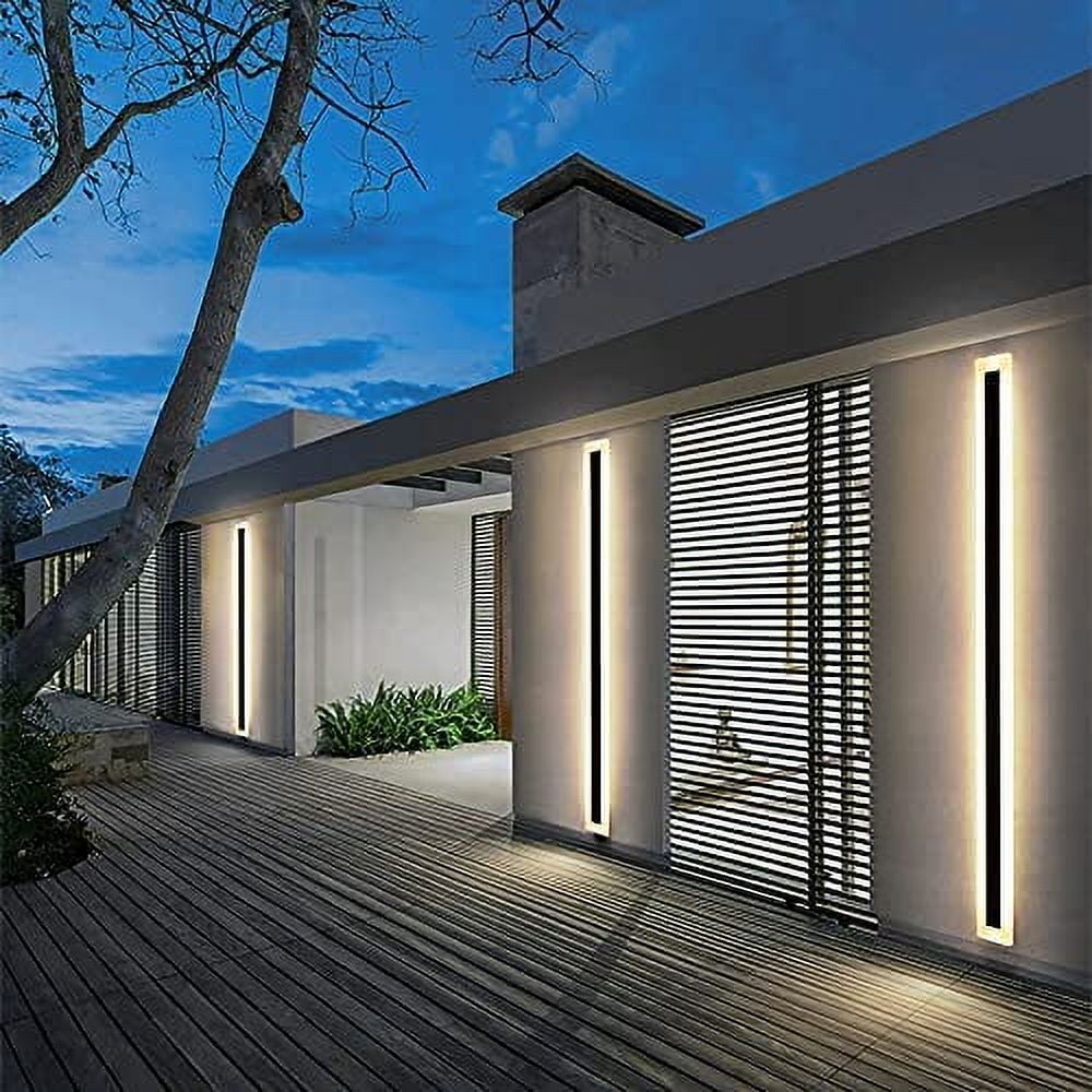 Long Wall Lamp Modern LED Waterproof IP65 Outdoor Wall Mount Lighting ...