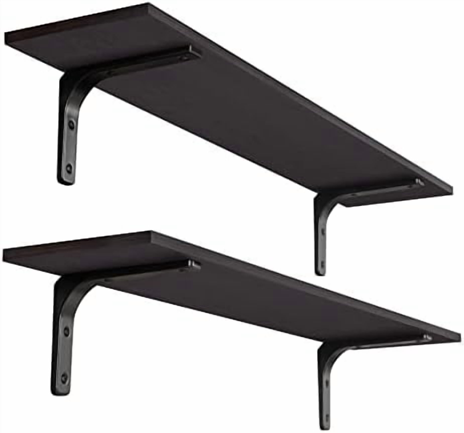 Long Wall Shelves, 39.4Inch Wall Mounted Shelves Set of 2, Extra Large ...