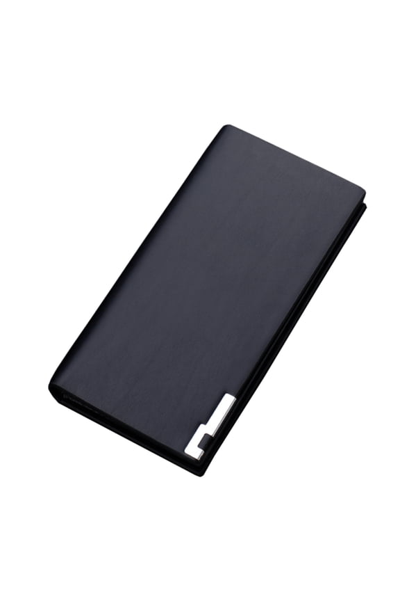 Long Wallet for Men Faux Leather Bifold RFID Stylish Slim Credit Card Holder Larger Capacity Checkbook