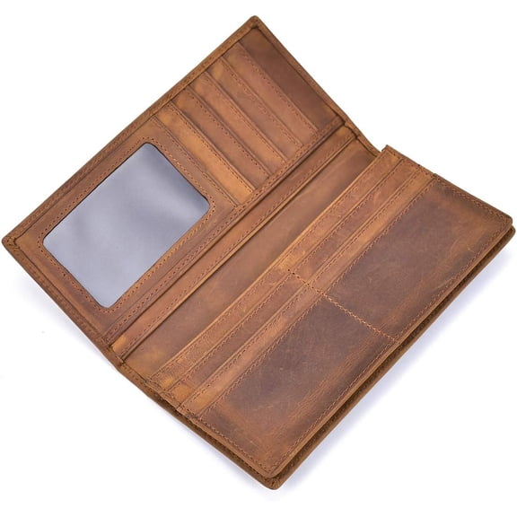 Long Wallet for Men, Large Capacity Purse Clutch Bag Handbag Checkbook  Credit Cards Phone Holder