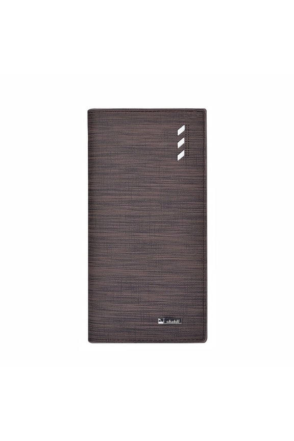 Long Wallet for men, RFID Blocking Bifold Leather Wallet, Men's Long Slim Wallet with ID Window and Multiple Card Slots