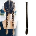 thumbnail image 1 of Long Water Drop Braided Ponytail Wig for Women Natural Synthetic Hair Extension Three Strand Fashion Wig Clip in Ponytail, 1 of 3