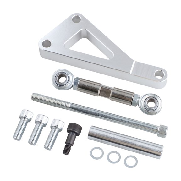 Long Water Pump Support Bracket for 350 Engine with Aluminum Bracket, Hardware Set, Spacer, and Rod for Replacement Service Work Use