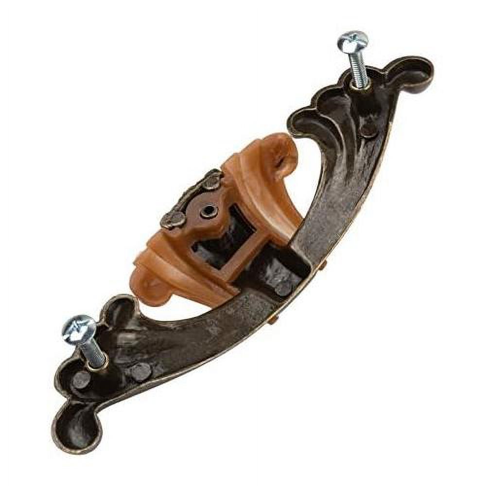 Long Waterfall Drawer Pull Centers 4 1/4" Handle For Antique