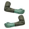 Long Waterproof Rubber Gloves, Acid & Oil Resistant Aquarium PVC Work Gloves, 28 Inch Reusable Gloves for Pond Cleaning Machinery Industry