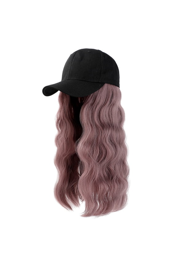 Long Wavy Curly Baseball Cap With Hair Extensions For Women Baseball Cap Hair Hat With Hair Baseball Hat