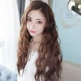 thumbnail image 1 of Long Wavy Mid Part Wig Women's Synthetic Curly Wig Natural Heat Big Base for Effortless Style and Versatile, 1 of 3