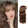 thumbnail image 1 of Long Wavy Wool Curl Hair Topper for Women Natural Looking White Coverage Extension Piece, 1 of 3