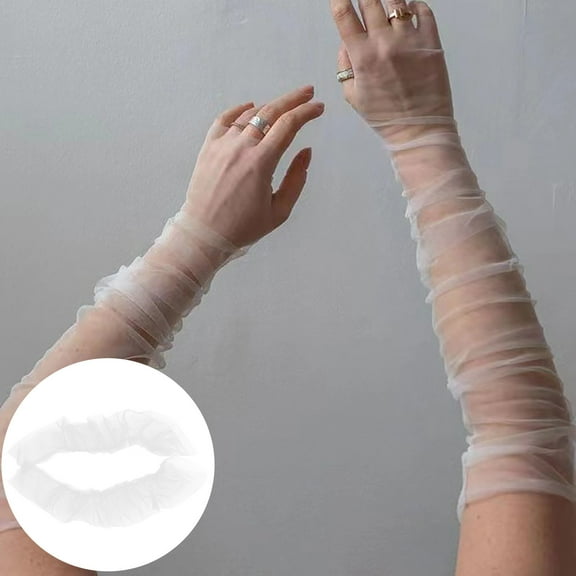 Long Wedding Gloves Bridal Gloves Elbow Length Summer Fingerless Gloves For Women And Girls Event & Party Easy To Use