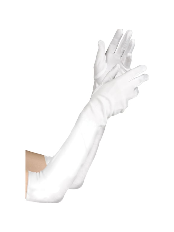 Long White Gloves - Women Size, 1 Pair