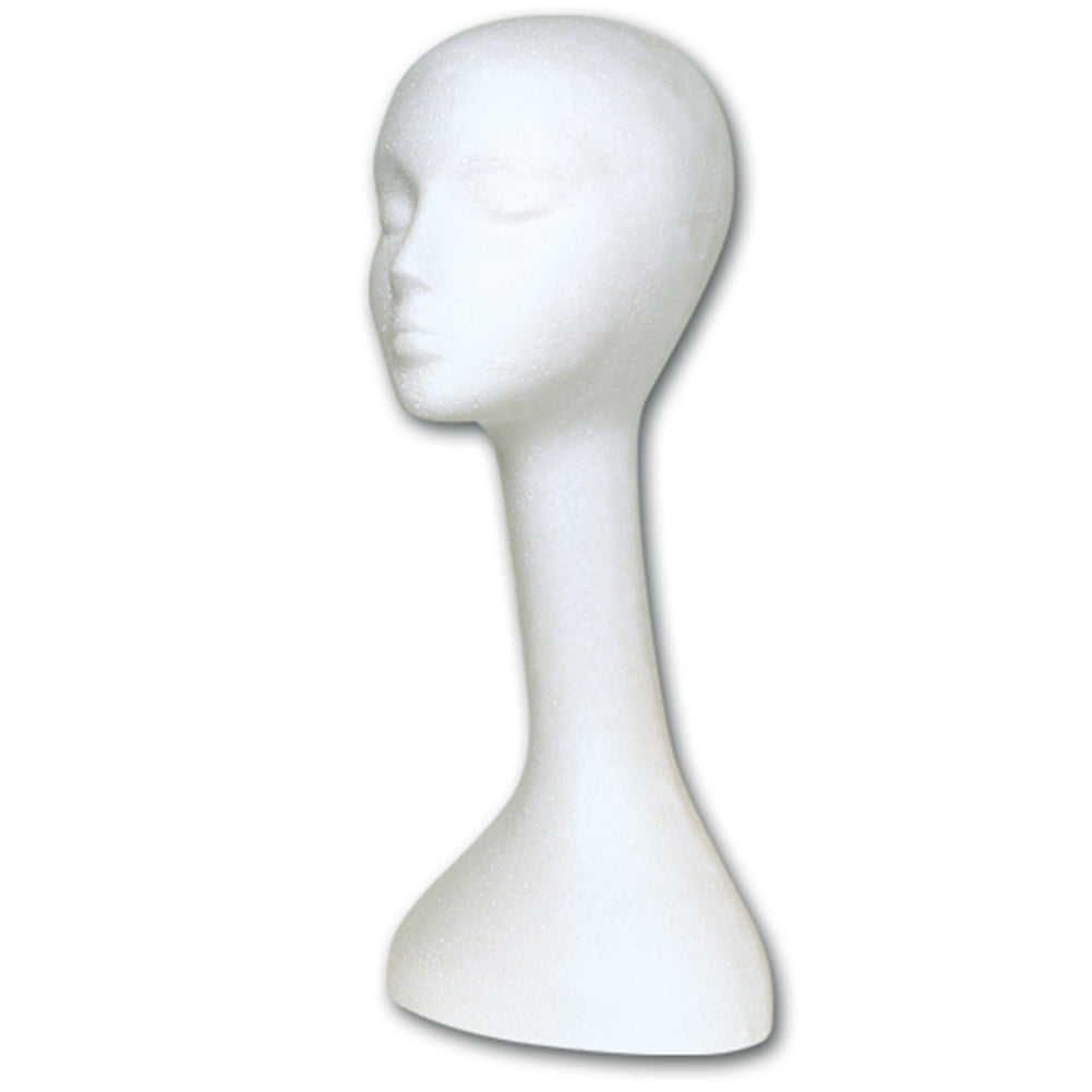 Long Wig Styrofoam Head (20) 