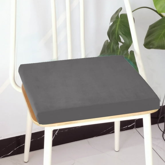 Long Window Seat Cushion | 40x40x3 Inch Square Tatami Cushion | Velvet Cover with Non-Slip Rubber Base | 50D High-Resilience Sponge Foam for Sofa, Bench & Bay Window | Machine Washable