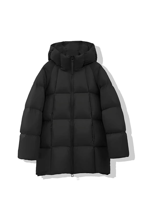 Long Winter Coats For Women Sevevn Women's Long Down Puffer Zipper Hooded Winter Jacket Soft Warmest Coat
