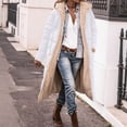 thumbnail image 1 of Long Winter Coats For Women Warm Oversized Reversible Fleece Puffer Shearling Down Jackets Outerwear With Hood, 1 of 7