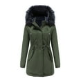 thumbnail image 1 of Long Winter Coats for Women Dressy Warm Extreme Cold Weather Outwear Pocket Loose Thermal Heavy Parka- Jacket, 1 of 6