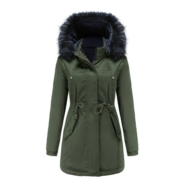 Womens parka knee length sale