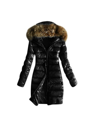 yoeyez Winter Coats for Women Plus Size Womens Ladies Warm Jacket Winter  Solid Turn Coat Down Collar Lambswoo Outerwear Chaqueta Sherpa Mujer Jersey