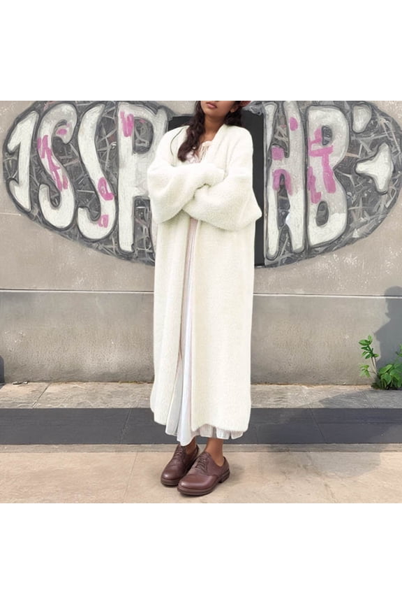 Long Women's Knit Cardigan Belted Cozy Autumn Winter Sweater Casual European Style For Layering Womens Button down Sweater Cardigan Sweater Coats plus Womens Cardigan Lightweight Summer Cardigans