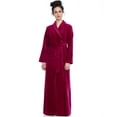 thumbnail image 1 of Long Women's Long Terry Robe- Raspberry - Large, 1 of 2