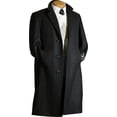thumbnail image 1 of Long Wool Winter Dress Knee Length Coat Mens Dress Coat Black Long Style Wool / Overcoat, 1 of 1