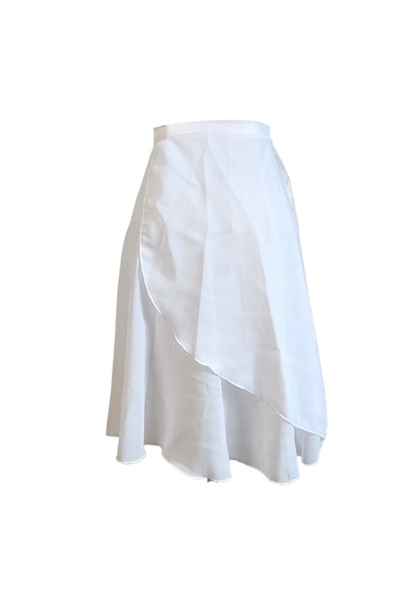 Long Wrap Ballet Skirt Women Lyrical Chiffon Ballet Dress 2 Layers Skirts Ladies Girls Two Layers Double Color Dance Wrap