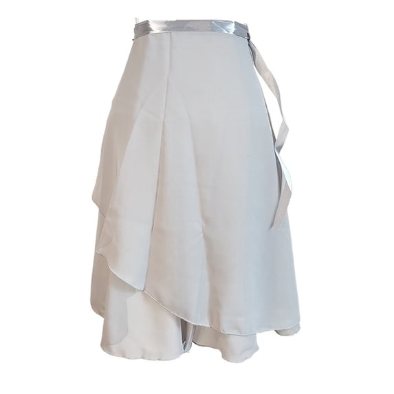 Long Wrap Ballet Skirt Women Lyrical Chiffon Ballet Dress 2 Layers Skirts Ladies Girls Two Layers Double Color Dance Wrap