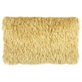 thumbnail image 1 of Long Yellow Shag Throw Pillow, 1 of 5