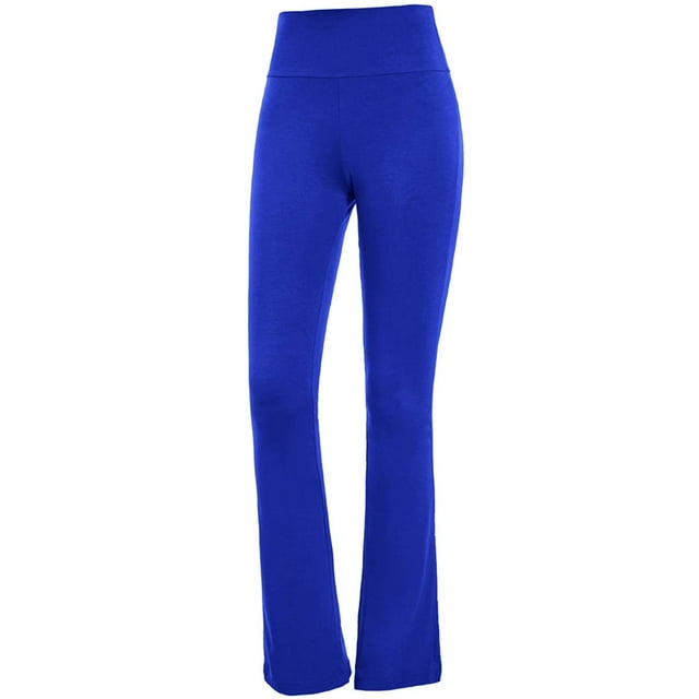 Long Yoga Pants for Women Tall Solid Color Flare Elastic High Waist ...