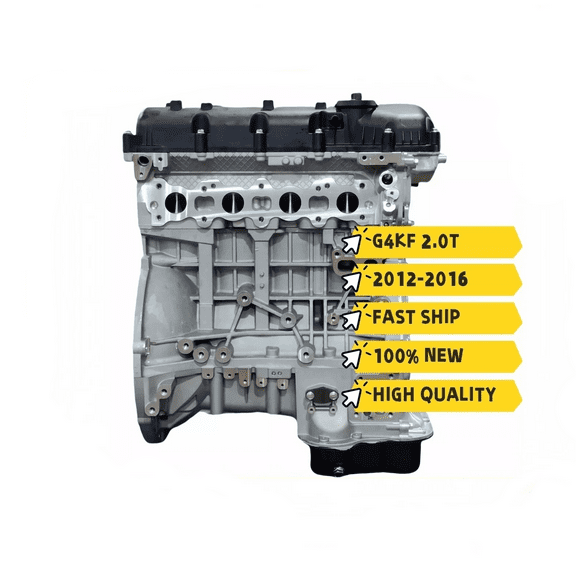 G4KF 2.0L Long Block Engine Assembly Fit For Hyundai Genesis Coupe Tucson Kia Soul KX3 K4 2012-2016
