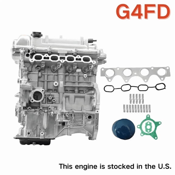 Long block Engine Assembly For 2012-2019 Hyundai Veloster Accent For Kia K3 Soul Rio G4FD 1.6L L4 GAS