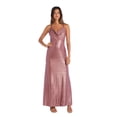 thumbnail image 1 of Long cowl Neck Shimmer Dress, 1 of 2