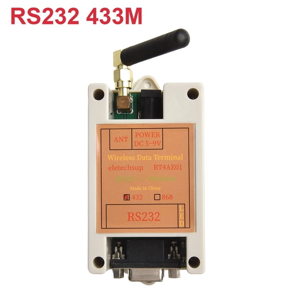 Long distance Wireless Transceiver for RS232 433M Serial Data Transmission