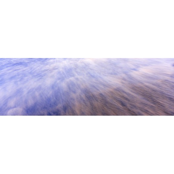 Long exposure of waves on beach Rosarito Beach Baja California Mexico Canvas Art - Panoramic Images (36 x 12)