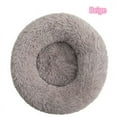 thumbnail image 1 of Long haired ultra soft pet cat bed plush washable calming bed donut bed comfortable sleeping artifact (Beige,50cm), 1 of 7