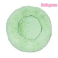 thumbnail image 1 of Long haired ultra soft pet cat bed plush washable calming bed donut bed comfortable sleeping artifact (Fruit Green,50cm), 1 of 7