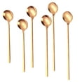 thumbnail image 1 of Long-handled Ice Tea Spoon Set Long-handled ice tea spoon, cocktail stir spoons, stainless steel coffee spoons Set of 6, 1 of 5