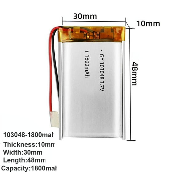 Long-lasting 3.7V Lipo Polymer Battery for Smart Bracelet LED Light