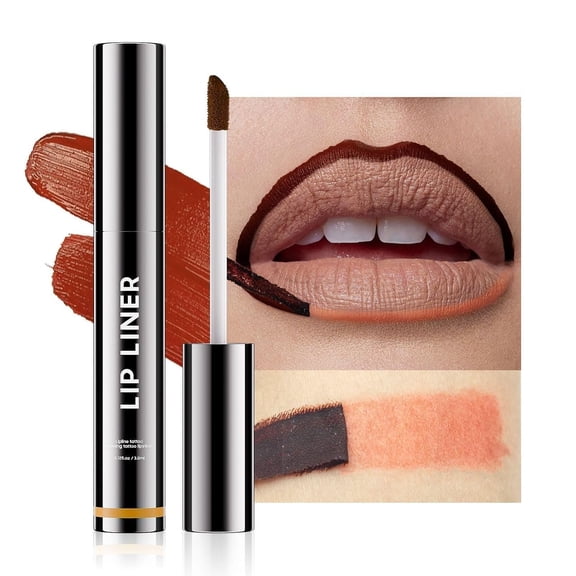 Long-lasting Moisturizing Lip Gloss and Waterproof Nourishing Lip Liner - Rose Matte Finish, Peel-off Lip Tattoo, Creating Alluring and Vibrant Lip Color.