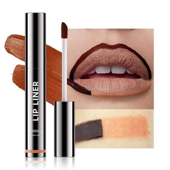 Long-lasting Moisturizing Lip Gloss and Waterproof Nourishing Lip Liner - Rose Matte Finish, Peel-off Lip Tattoo, Creating Alluring and Vibrant Lip Color.