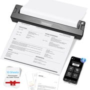 Portable Printers Wireless for Travel,Upgraded Inkless Thermal Bluetooth Mini Printer Compatible with Android,iOS&Laptop,Support 8.5" X 11" US Letter&A4,Portable Small Mobile Travel Printer for Home