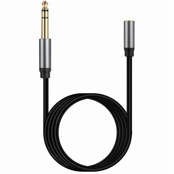 Long lasts PVC 1/4 to 3.5mm Headphones Adapters Cord for Extended Lifespans
