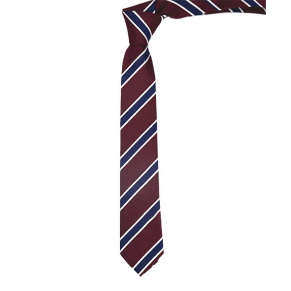 Long sleeve Shirts Age-Reducing Striped Tie White Shirts' B6Q2