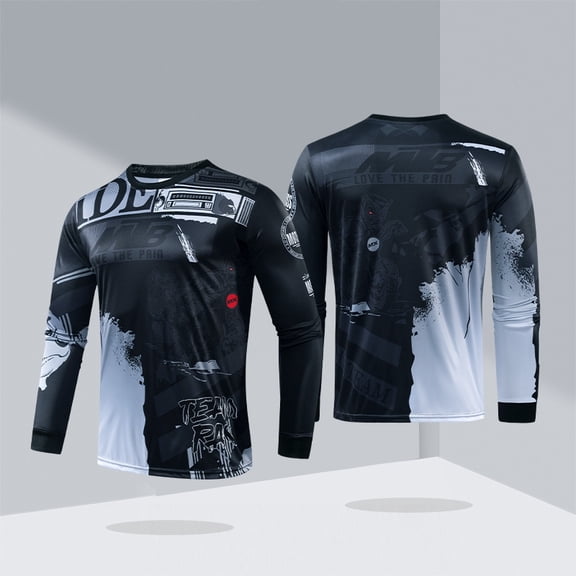 Long sleeve cycling for men unisex Rding motorcycle jersey motor sports shirt bicycle