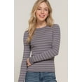 thumbnail image 1 of Long slv crew neck stripe sweater, 1 of 5