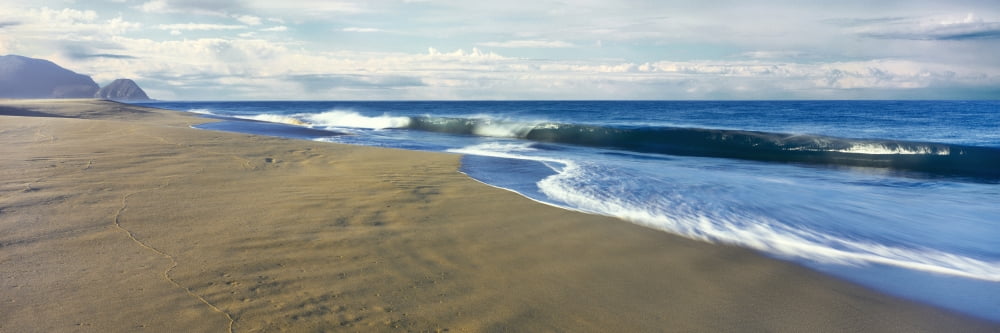 Long stretches of sandy beach Playa La Cachora Todos Santos Baja California Sur Mexico Canvas Art - Panoramic Images (36 x 12)