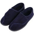 thumbnail image 1 of LongBay Men's Adjustable Diabetic Slippers Memory Foam Arthritis Edema Swollen House Shoes, 1 of 7